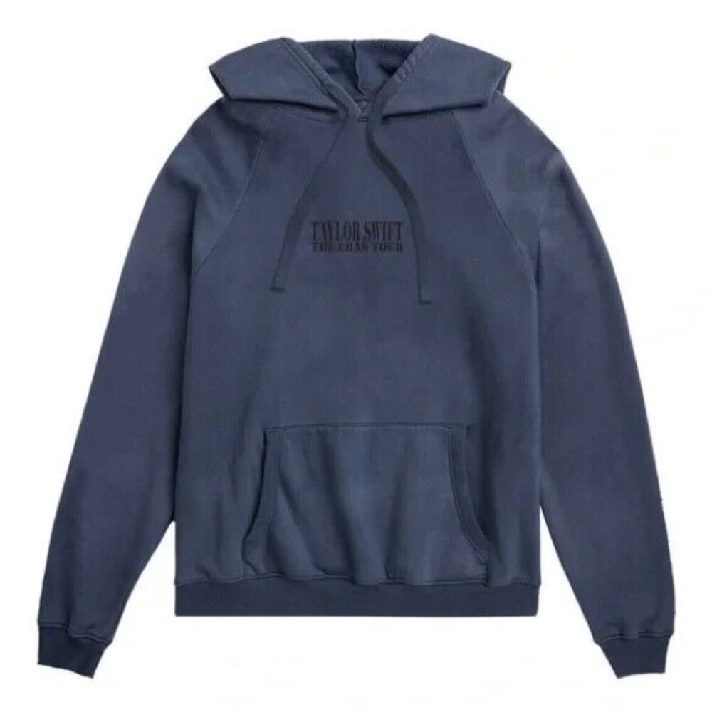 Taylor Swift The Eras International Tour‎ Washed Blue Hoodie Drawstring Large